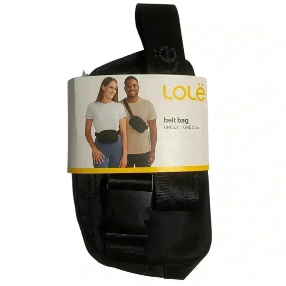 Lole Nylon Belt Bag Unisex OS Black Travel Convenient Hands-Free NEW/ UNOPENED - Picture 1 of 5